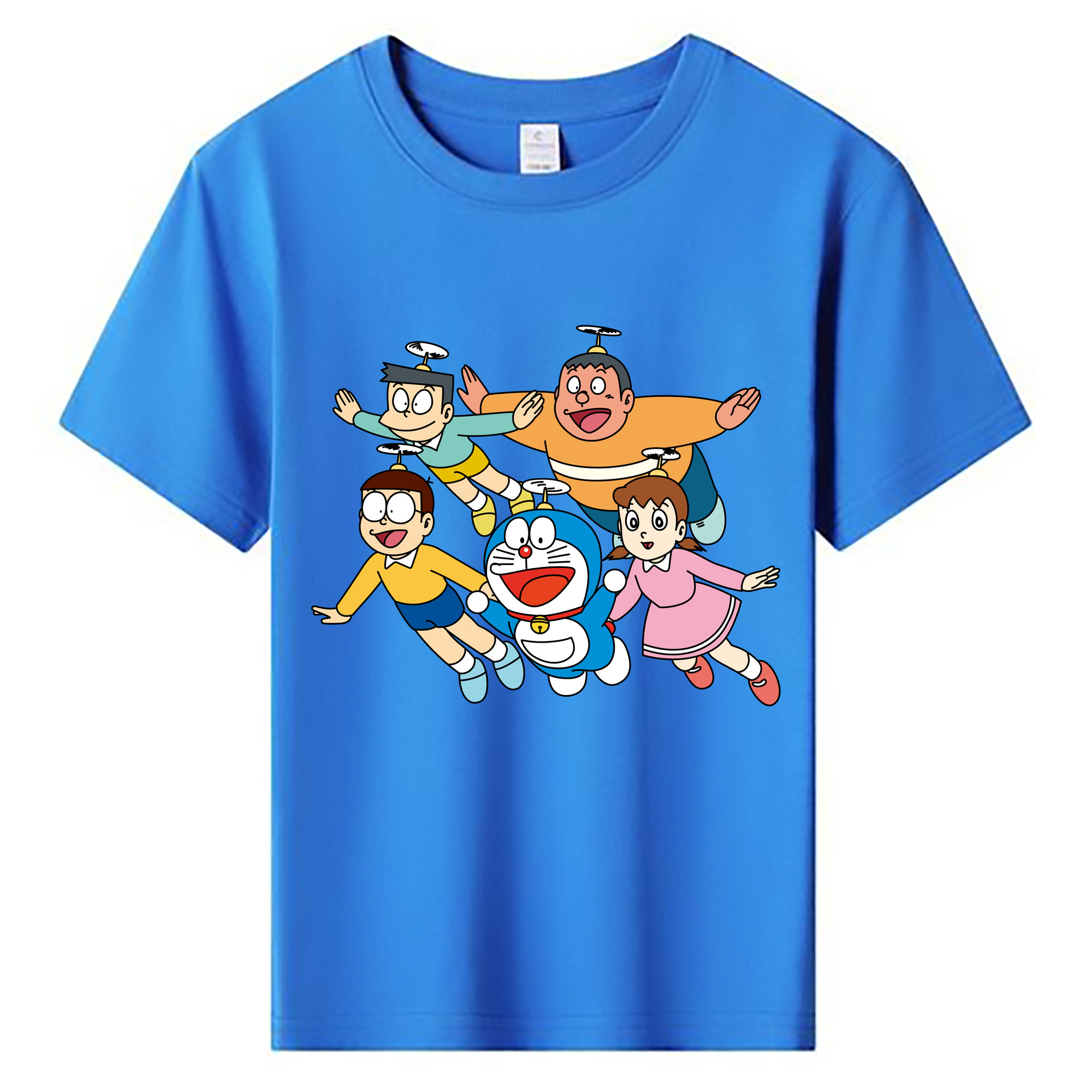 （画像用） ドラえもん 骨川 スネ夫 Doraemon Honekawa Suneo 綿100％キッズTシャツ（フロントプリント）